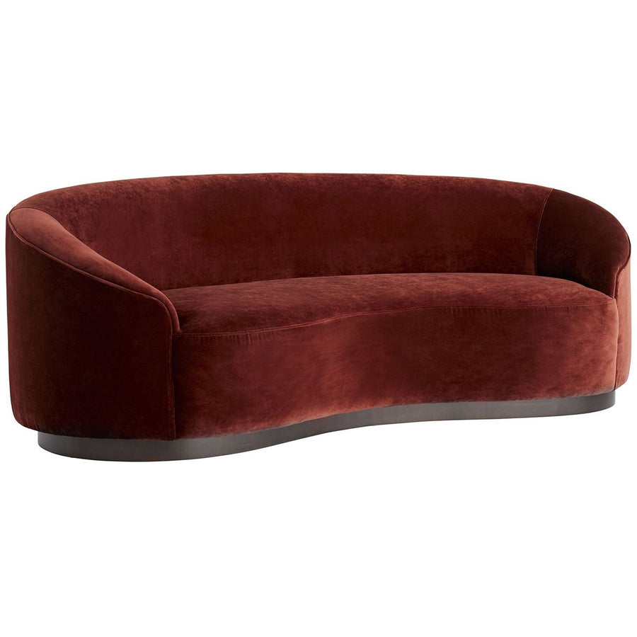 Arteriors Turner Small Sofa - Paprika Velvet