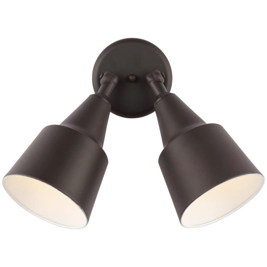 Sea Gull Lighting 2-Light Adjustable Swivel Flood Light without Bulb