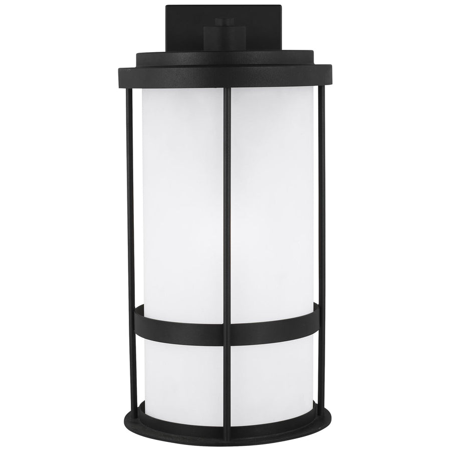 Sea Gull Lighting Wilburn 1-Light Large Outdoor Wall Lantern with Bulb