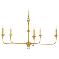 Currey and Company Nottaway Champagne Small Chandelier