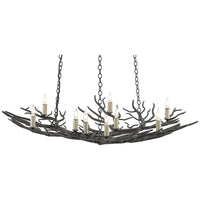 Currey and Company Rainforest Bronze Small Chandelier