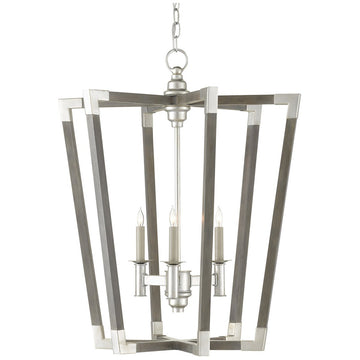 Currey and Company Bastian Small Gray Chandelier