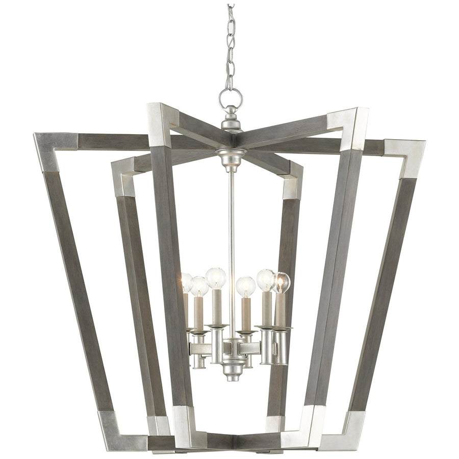 Currey and Company Bastian Large Gray Chandelier