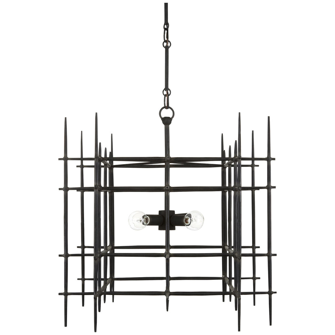 Currey and Company Steelhouse Small Chandelier