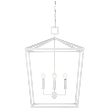 Currey and Company Denison White Grande Chandelier