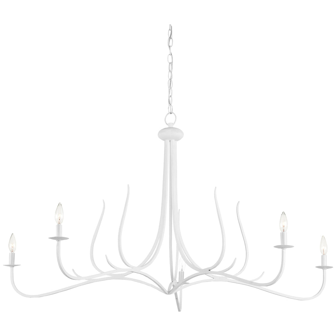 Currey and Company Passion White Chandelier