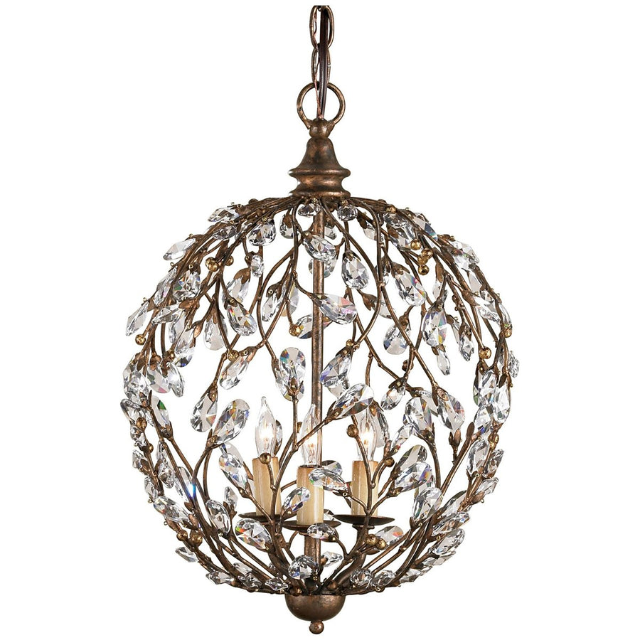 Currey and Company Crystal Bud Orb Chandelier