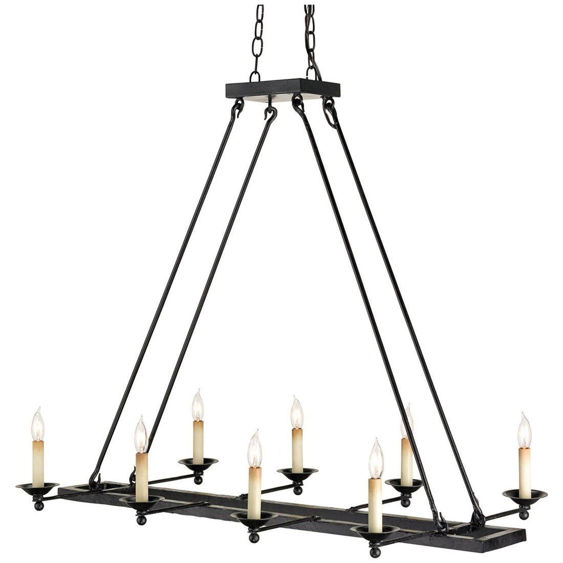 Currey and Company Houndslow Rectangular Chandelier