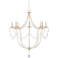 Currey and Company Crystal Lights Large Chandelier