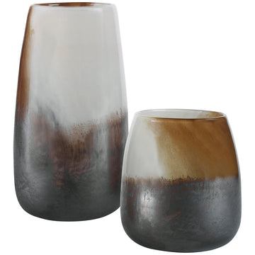 Uttermost Desert Wind Glass Vases, 2-Piece Set