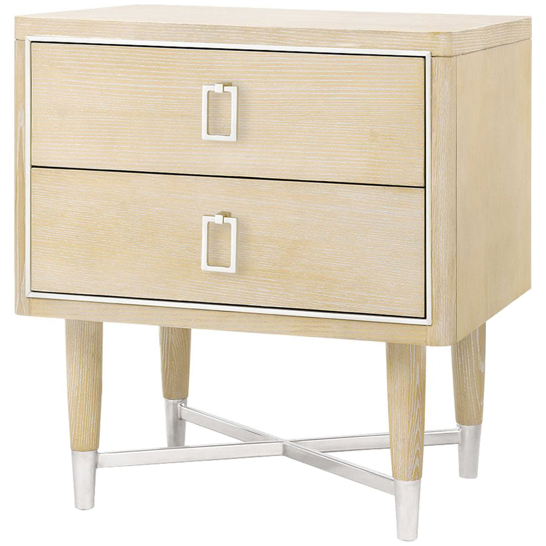 Villa & House Adrian 2-Drawer Side Table with Raquel Pull