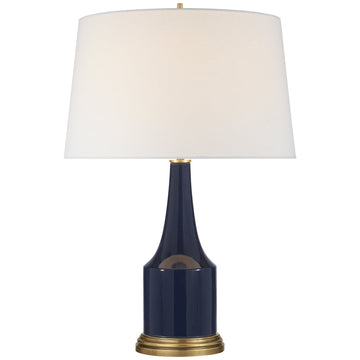 Visual Comfort Sawyer Table Lamp with Linen Shade