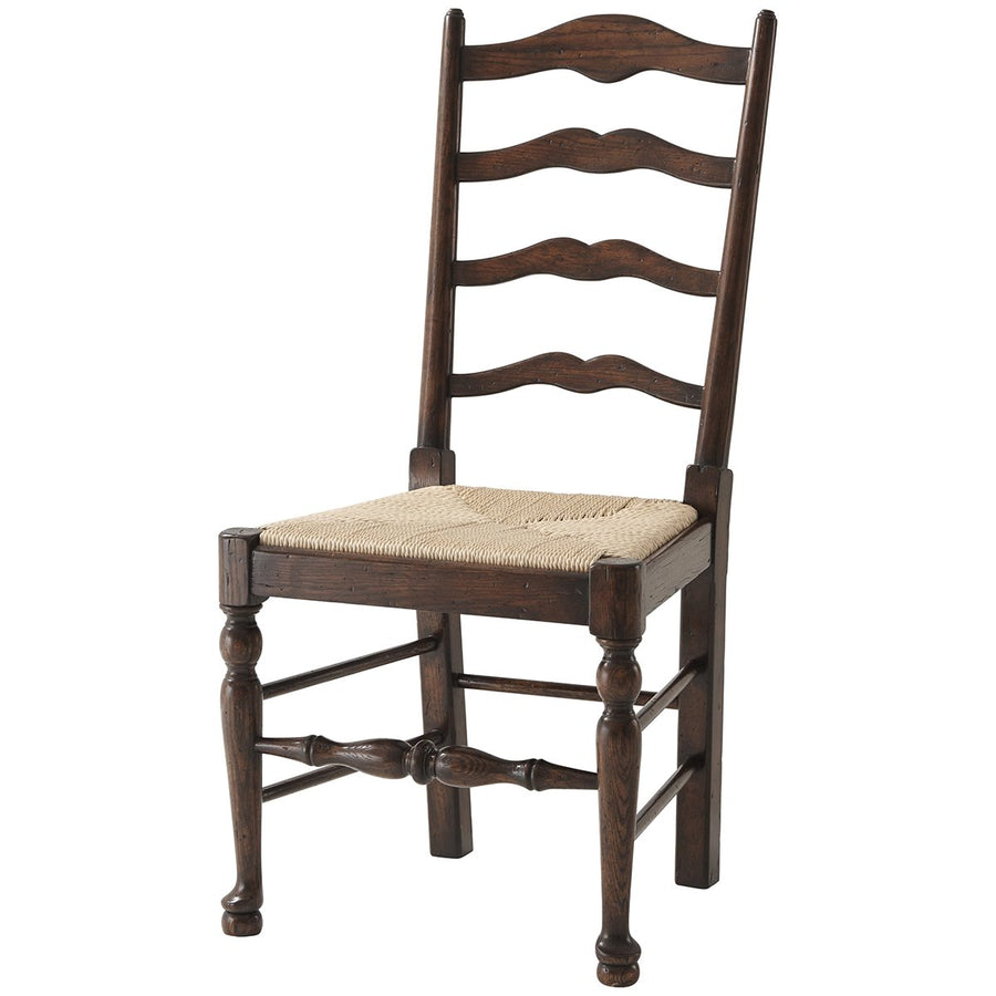 Theodore Alexander Victory Oak Ladder-back Side Chair, Set of 2