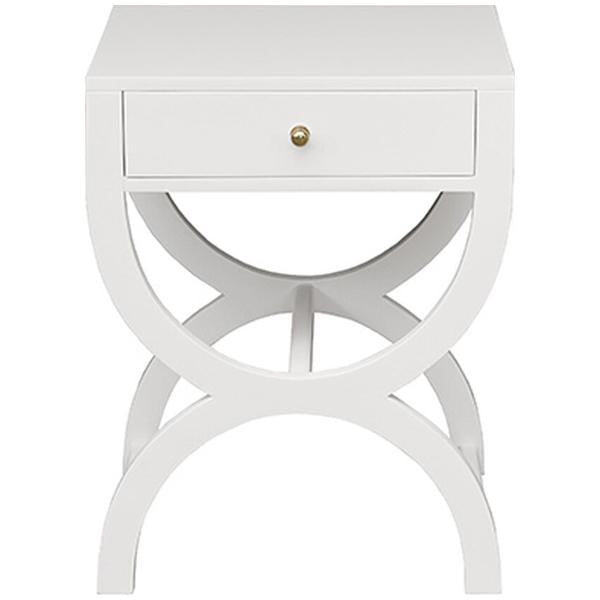 Worlds Away One Drawer Side Table