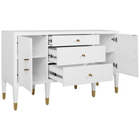 Worlds Away Buffet with Acrlyic and Brass Hardware
