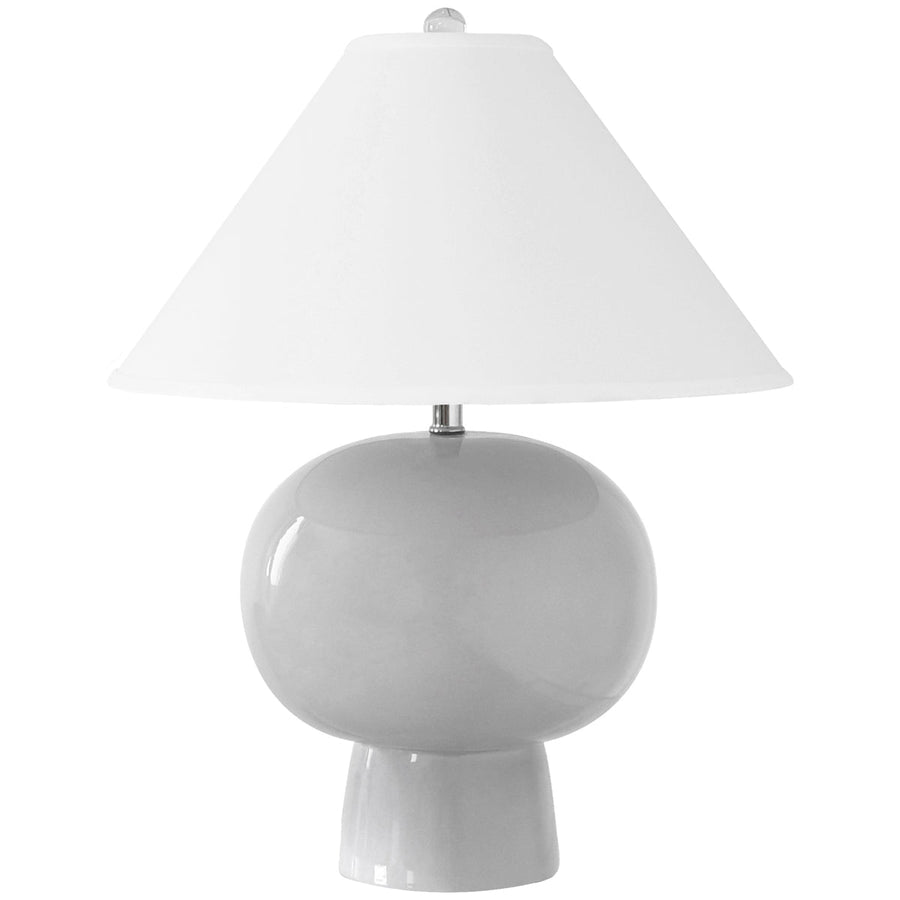 Worlds Away Bulb Shape Ceramic Table Lamp
