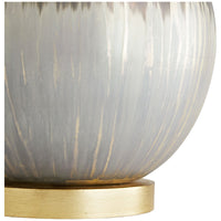 Arteriors Romy Lamp - Satin Silvered Bronze Glass