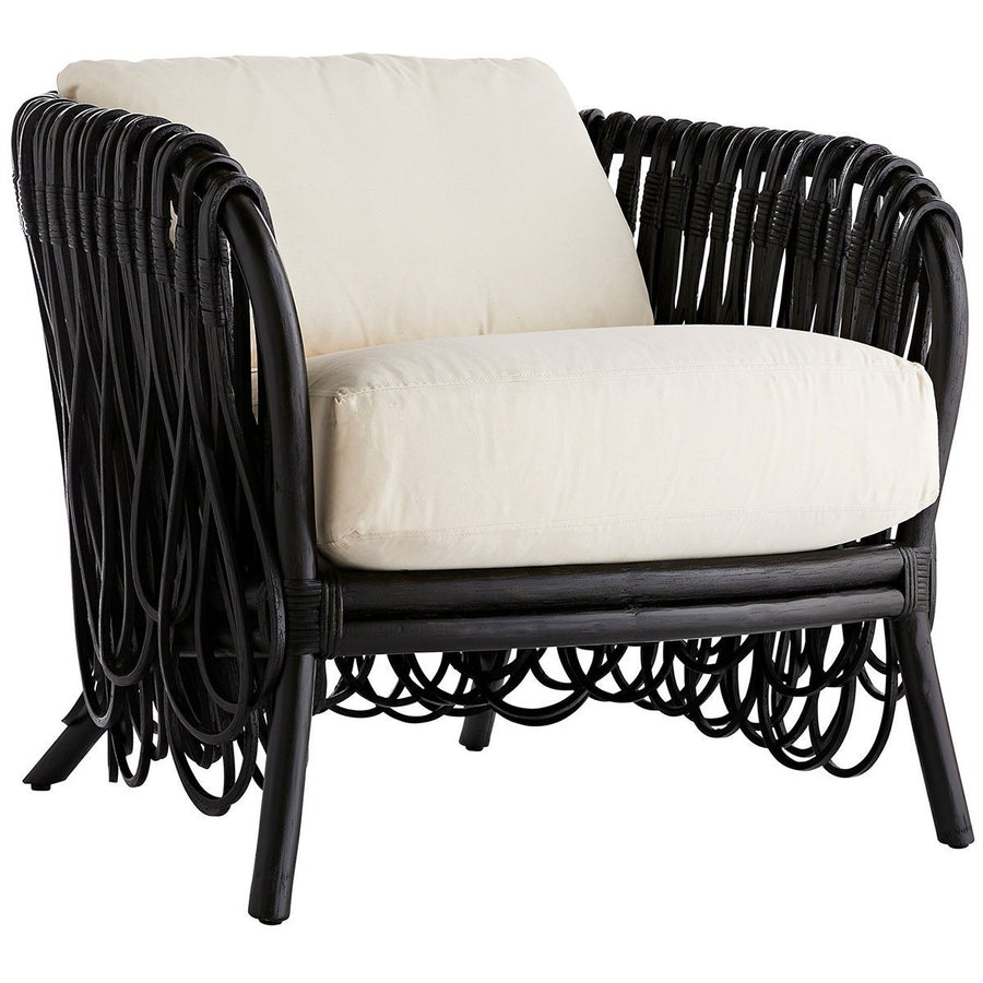 Arteriors Strata Lounge Chair - Black, White