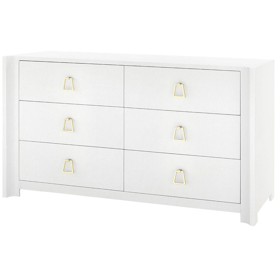 Villa & House Audrey Extra Large 6-Drawer Dresser with Kelley Pull