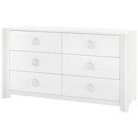 Villa & House Audrey Extra Large 6-Drawer Dresser with Raquel Pull