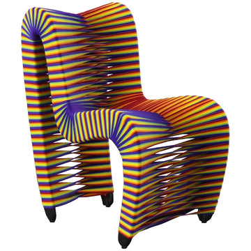 Phillips Collection Seat Belt Rainbow Pride Dining Chair