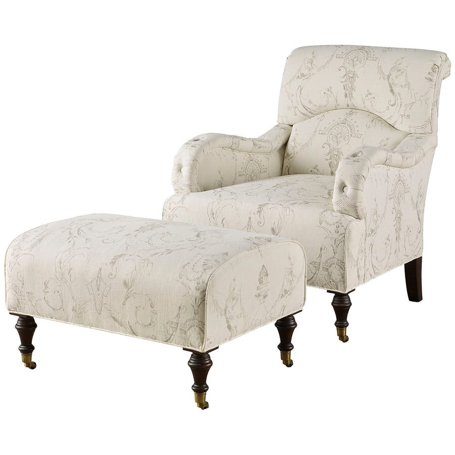 Baker Furniture Victorian Upholstered Chair BAU2005C