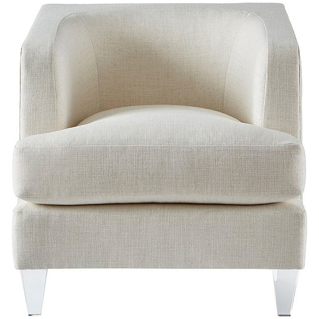Baker Furniture Taylor Lounge Chair with Acrylic Leg BAU3102C