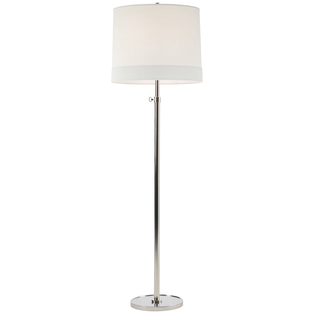 Visual Comfort Simple Floor Lamp with Linen Shade