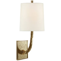 Visual Comfort Lyric Branch Sconce with Linen Shade