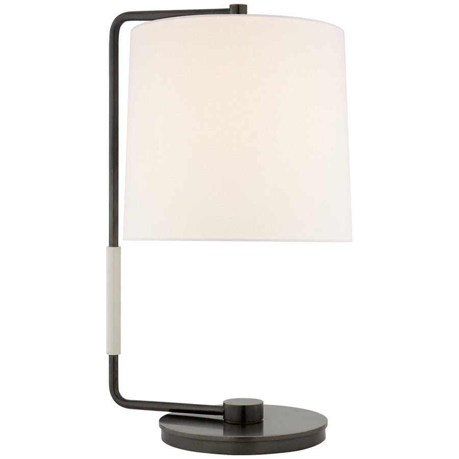 Visual Comfort Swing Table Lamp with Linen Shade