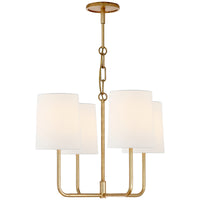 Visual Comfort Go Lightly Small Chandelier with Linen Shades