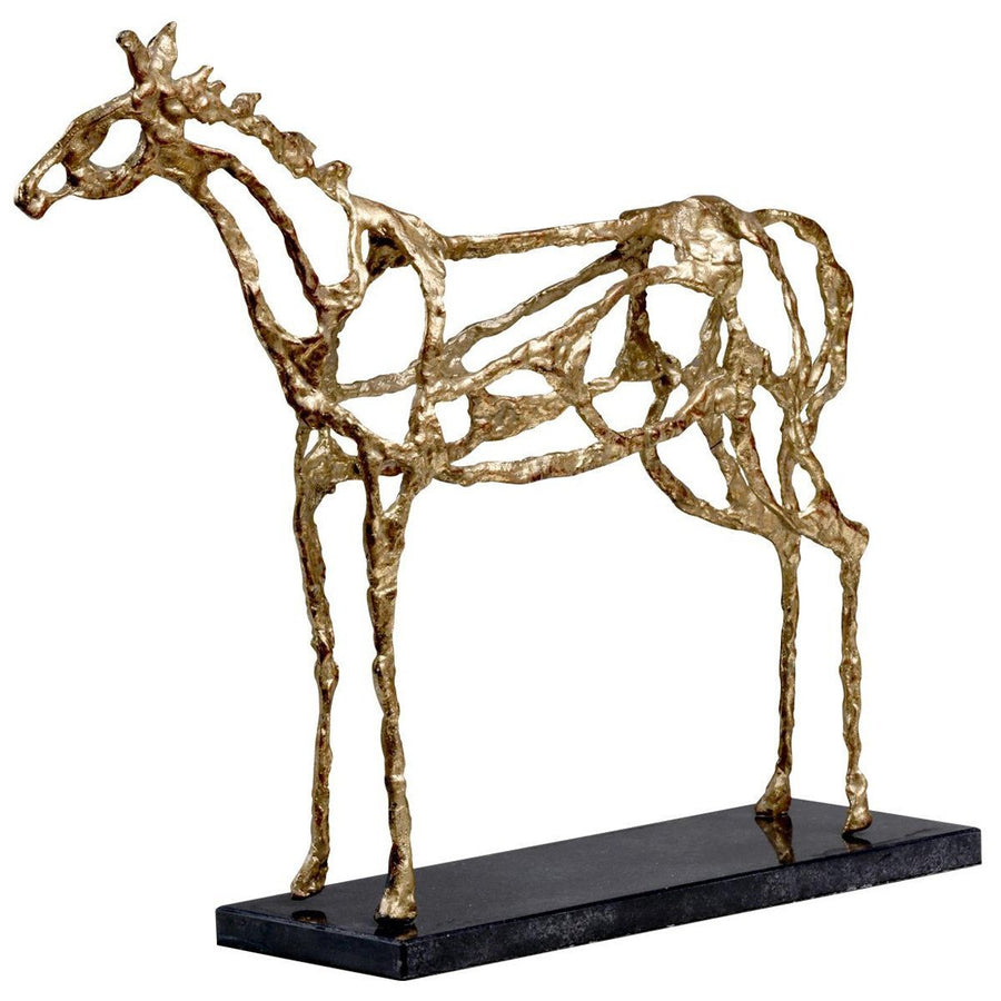 Villa & House Arabian Horse Statue in Gold