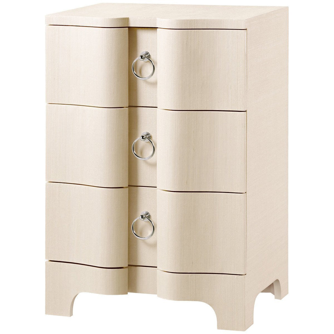 Bardot 3-Drawer Side Table in Natural