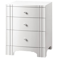 Villa & House Flanders 3-Drawer Side Table in White