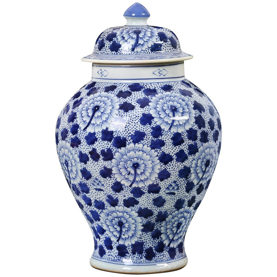 Bungalow 5 Flower Temple Jar in Blue and White