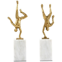 Villa & House Gold Handstand Statue Pair