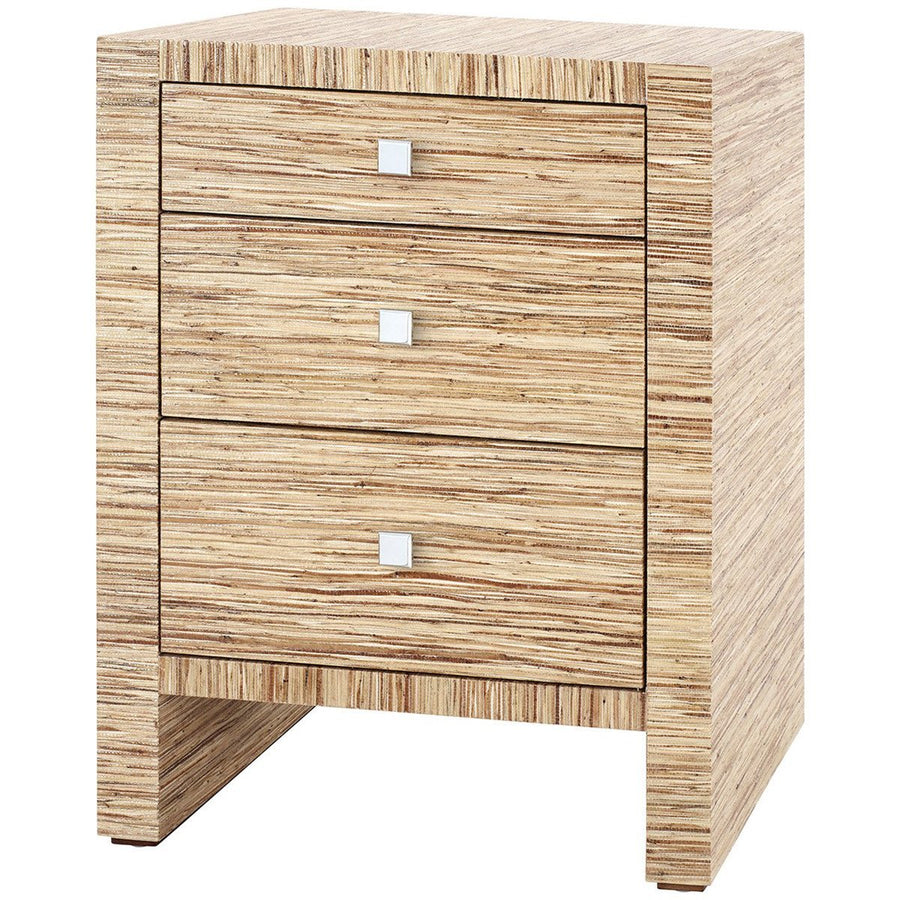 Villa & House Morgan Papyrus 3-Drawer Side Table in Natural