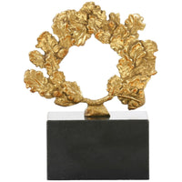 Villa & House Gold Wreath Statue
