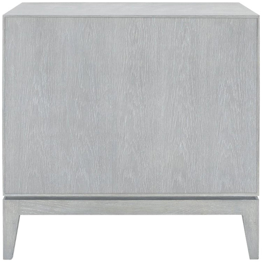 Villa & House Cameron 1-Drawer Gray Side Table with Raquel Pull