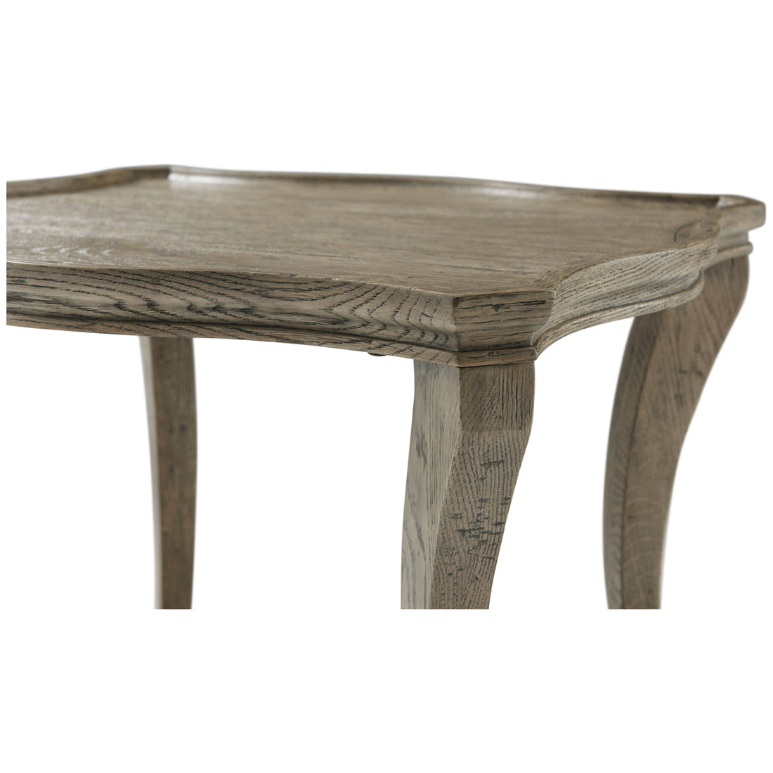 Theodore Alexander Ennis Serpentine Side Table - Grey Echo Oak