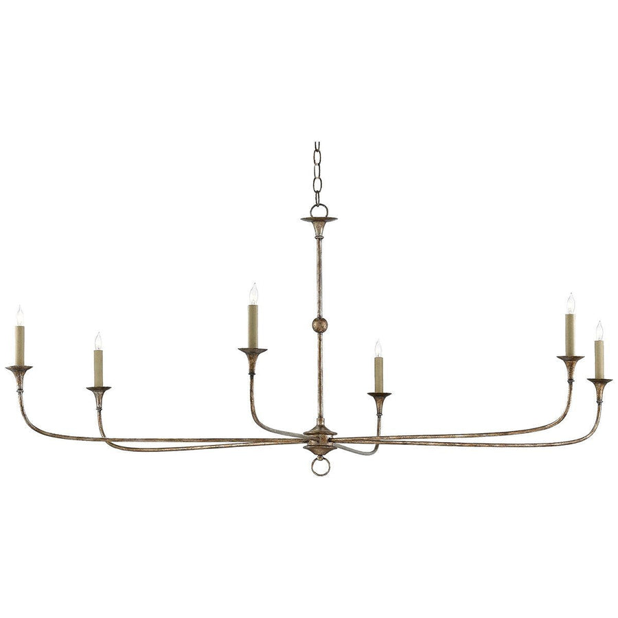 Currey and Company Nottaway Champagne Large Chandelier