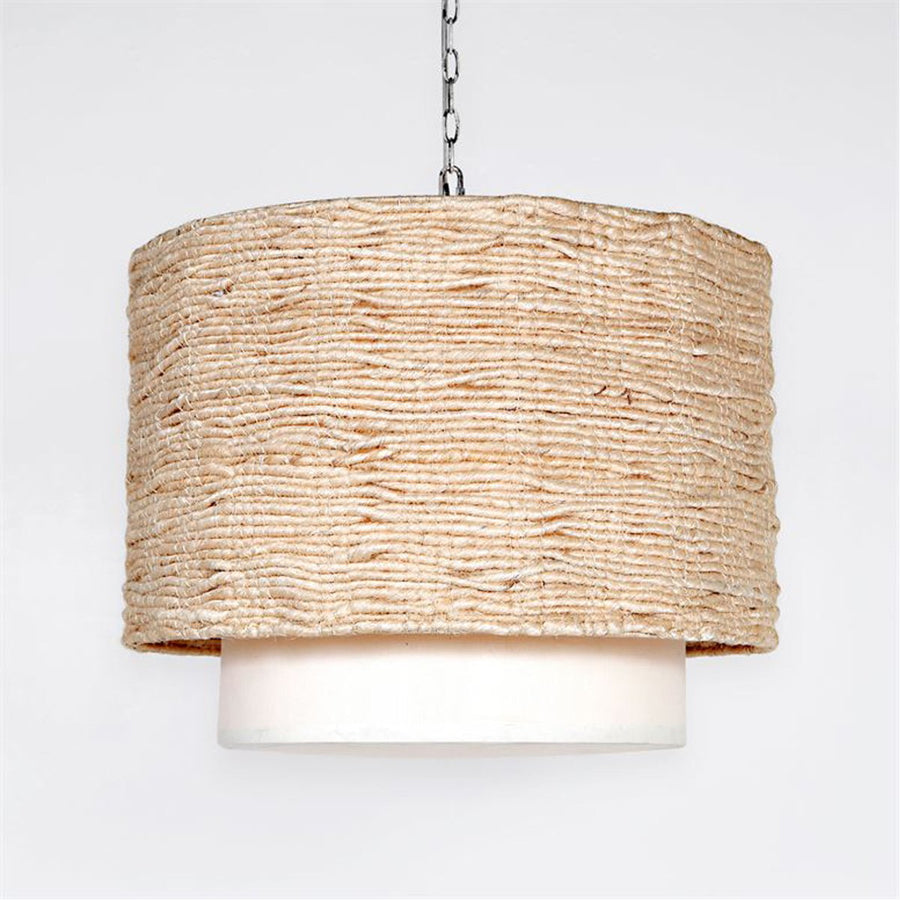 Made Goods Amani Abaca Rope Drum Chandelier