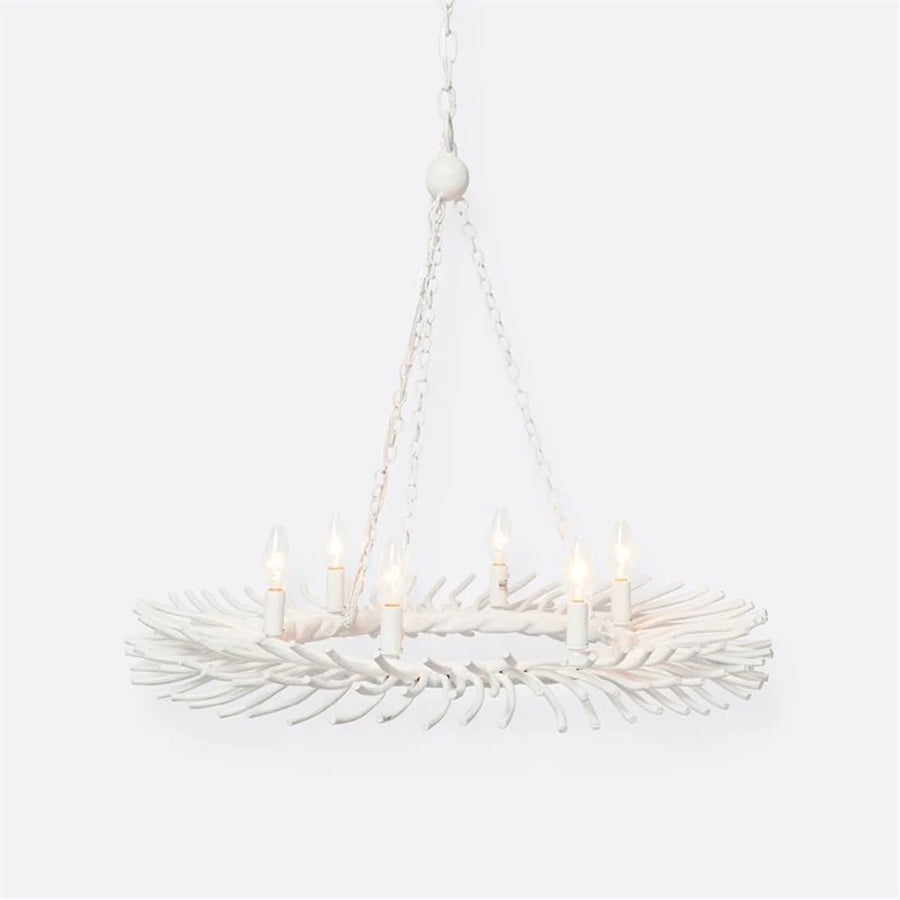 Made Goods Bruna Gesso Organic 6-Light Chandelier