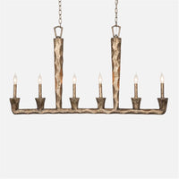 Made Goods Maxwell Gesso Concrete Chandelier