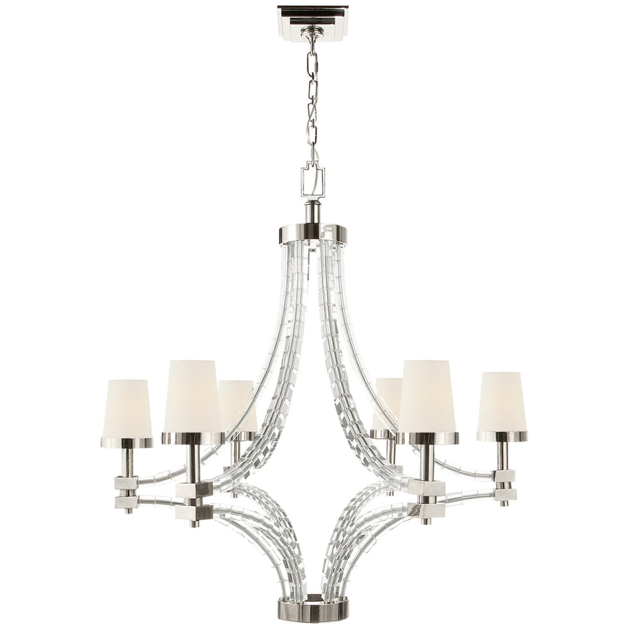 Visual Comfort Crystal Cube Large Chandelier