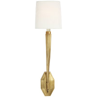 Visual Comfort Ruhlmann Single Sconce with Linen Shade