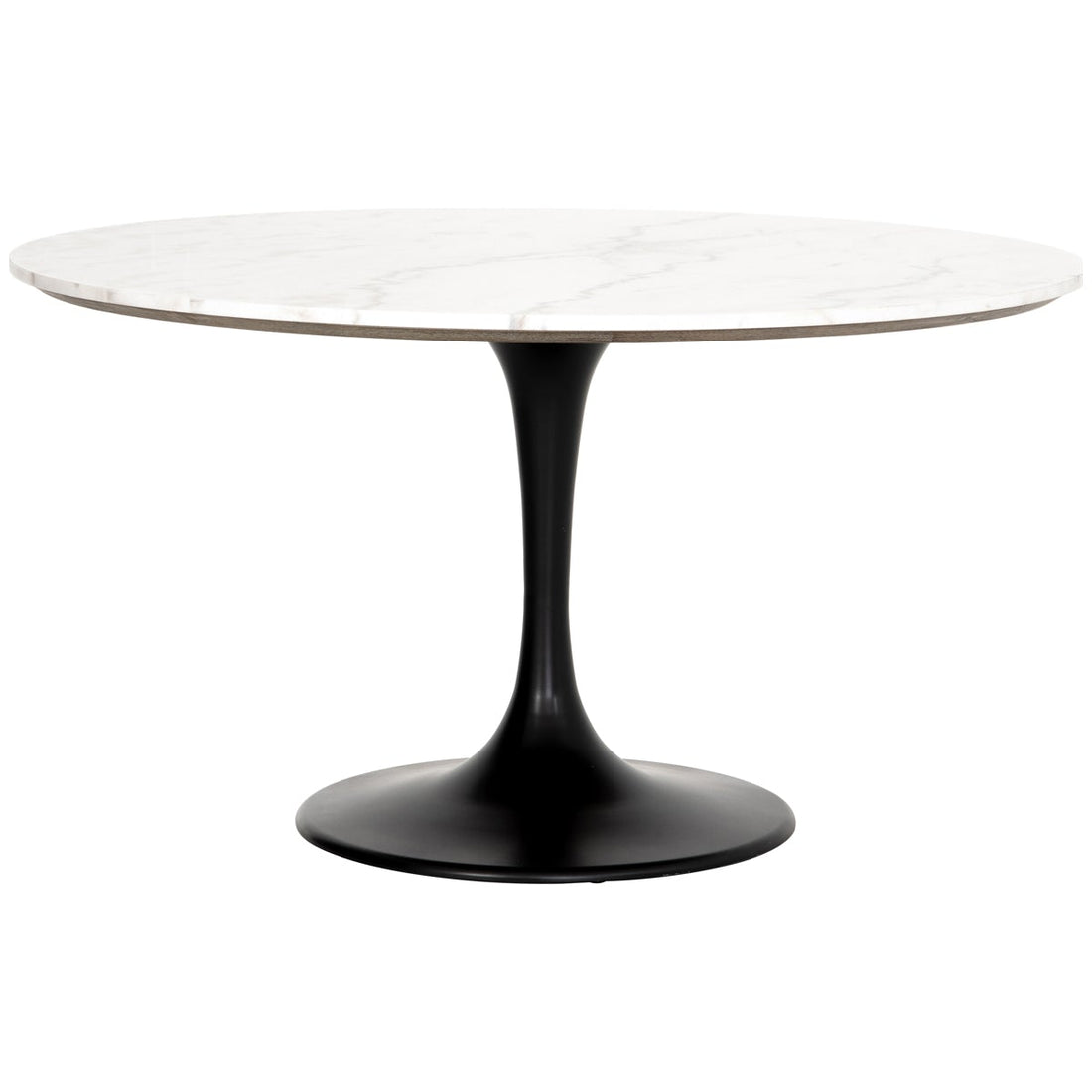 Four Hands Hughes Powell Dining Table - White Marble