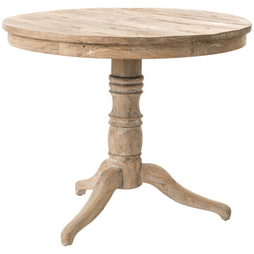 Four Hands Hughes Round Occasional Table - Whitewash