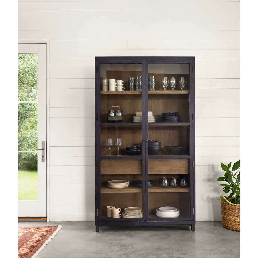 Four Hands Irondale Millie Cabinet - Drifted Black