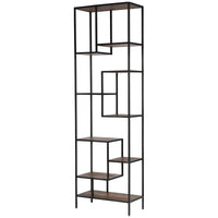 Four Hands Irondale Helena 102-Inch Bookcase - Waxed Black